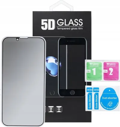 Mbrojtës ekrani xham 5D për iPhone 15 Plus, privatësi, i zi - 4