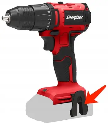 Stërvitëse pa kabllo Energizer Brushless, 20V, 40Nm, e kuqe