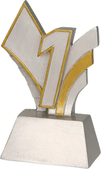 Figurë dekorative trofe Victoria Sport Number 1, e artë
