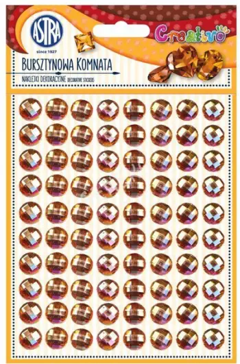 Stickerë dekorativë Astra Amber Room, vetëngjitës, shumëngjyrësh