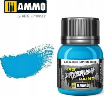 Bojë akrilike Ammo 0630 Drybrush, 40ml, Sapphire Blue