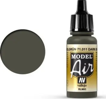 Bojë akrilike për airbrush Vallejo Model Air Dark Green RLM83, 17ml, e gjelbër e errët