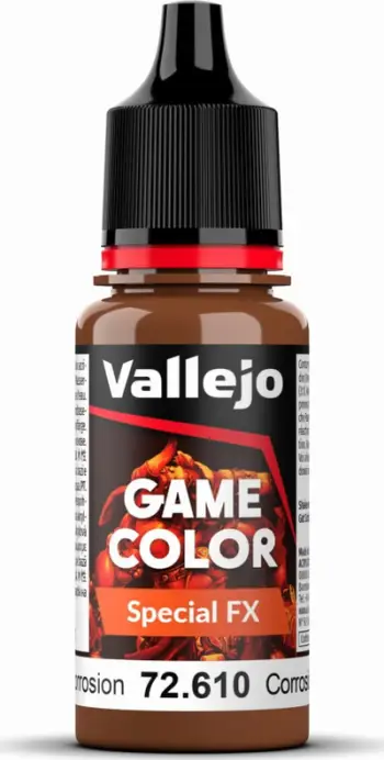Bojë akrilike Vallejo Game Color Special FX Galvanic Corrosion, 18 ml, effekt ndryshku, ngjyrë metalike