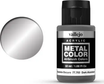 Bojë akrilike Vallejo Metal Color VJP77703, 32ml, Dark Aluminium