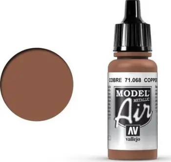 Bojë akrilike Vallejo Model Air Copper, metalike, 17ml