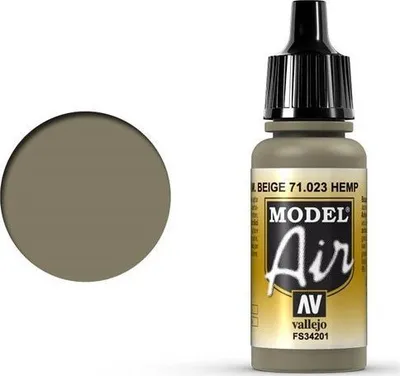 Bojë akrilike Vallejo Model Air Hemp, 17ml, mat, kafe - 1