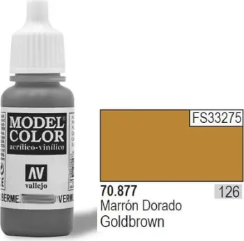 Bojë akrilike Vallejo Model Color, 17ml, Goldbrown