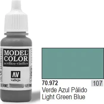 Bojë akrilike Vallejo Model Color 70972, për miniatura, jeshile blu e çelët