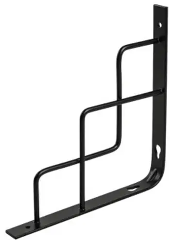 Kllapë për raft Shelf Bracket HH81718, 200x200 mm, metal, e zezë