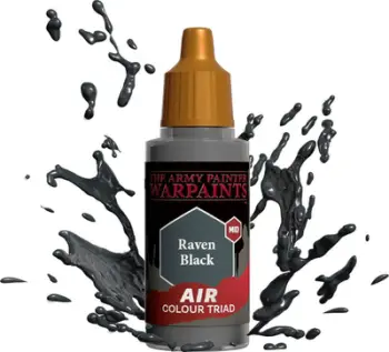 Bojë akrilike për aerograf Army Painter Warpaints Air Raven Black, 18ml, e zezë