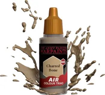 Bojë akrilike për airbrush Army Painter Warpaints Air Charred Bone, 18ml, ngjyrë kocke e errët