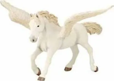 Figurë lodër Papo Fairy Pegasus, e punuar me dorë, e bardhë - 1