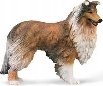 Figurë koleksionuese Collecta Longhaired Scottish Shepherd, 8 cm, shumëngjyrëshe