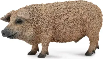 Figurë lodër Collecta Mangalica Pig, derr ferma, plastike, shumëngjyrëshe