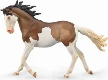 Figurë lodër Collecta Mustang Mare Bay Splash Overo, 12 cm, shumëngjyrëshe