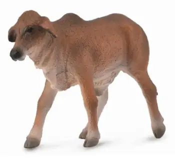 Figurë lodër Collecta Red Brahman Calf, madhësia S, e kuqe