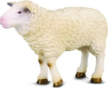 Figurë lodër Collecta Sheep, madhësia S, shumëngjyrëshe
