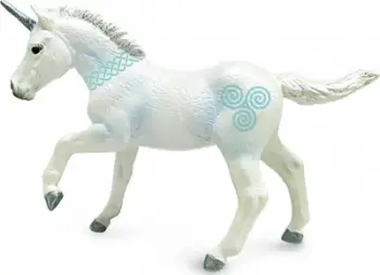 Figurë lodër Collecta Unicorn Foal, mini, blu e çelët