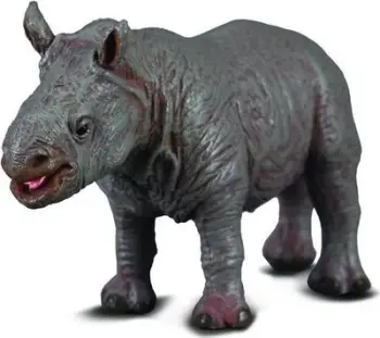 Figurë lodër Collecta Young White Rhinoceros, rinoceront i bardhë i ri, shumëngjyrëshe