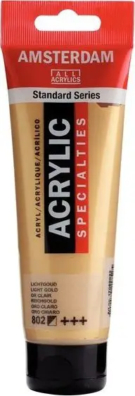 Bojë akrilike Amsterdam Standard Series, 120ml, Light Gold, ngjyrë ari e çelët