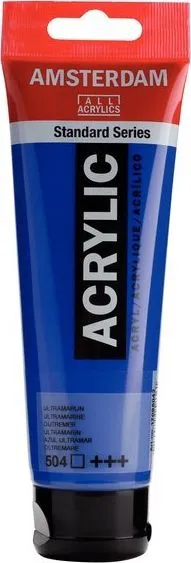 Bojë akrilike Amsterdam Standard Series Ultramarine, 120 ml, blu e errët - 1