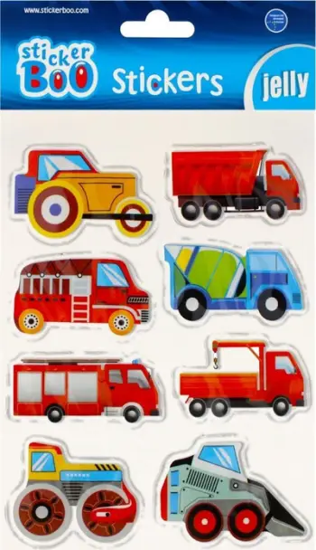 Stickers Sticker BOO Cars, set xheli 8 copë, shumëngjyrëshe