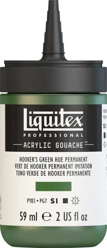 Bojë akrilike guash Liquitex Professional, 59ml, Hooker's Green Hue Permanent