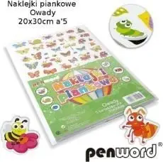 Stikera shkumëze Penword Insects NPS-4, 20x30cm, 5 fletë, shumëngjyrëshe