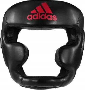 Mbrojtëse boksi për kokë Adidas, madhësia XL, PU, e zezë