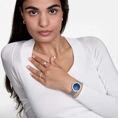 Qafore për femra Daniel Wellington Audrey DW00401453, e argjendtë - 5