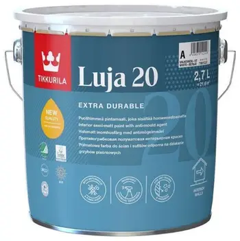 Bojë akrilike Tikkurila Luja 20, 2.7L, e bardhë