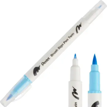 Stilolaps brush me dy maja Pentel SESW30C, baby blue