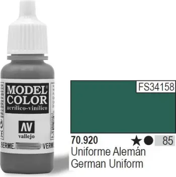 Bojë akrilike Vallejo Model Color German Uniform, 17ml, mat, jeshile ushtarake