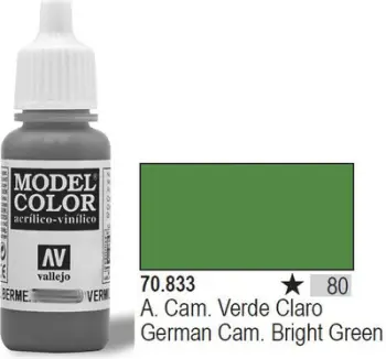 Bojë akrilike Vallejo Model Color German Cam Bright Green, 17ml, jeshile