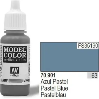Bojë akrilike Vallejo Model Color Pastel Blue, 17ml, mat, blu pastel