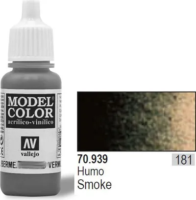 Bojë akrilike Vallejo Model Color Smoke, 17ml, mat, kafe e errët - 1