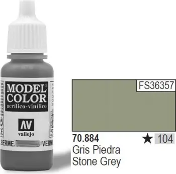Bojë akrilike Vallejo Model Color Stone Grey, 17ml, gri guri