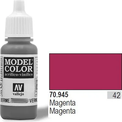 Bojë akrilike Vallejo Model Color Magenta, 17ml, mat - 1