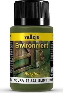 Bojë efektash Vallejo Weathering Effects Slimy Grime Dark, 40ml, jeshile e errët