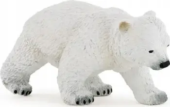 Figurë lodër Safari Ltd Walking Polar Bear Cub, këlysh ariu polar, e bardhë