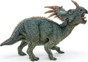 Figurinë dinosaur Papo Styracosaurus, e pikturuar me dorë, koleksionuese, shumëngjyrëshe