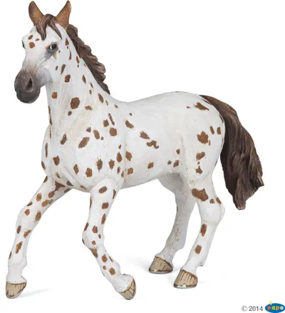 Figurë Papo Brown Appaloosa Mare, e bardhë - 1