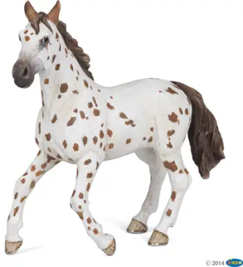 Figurë Papo Brown Appaloosa Mare, e bardhë
