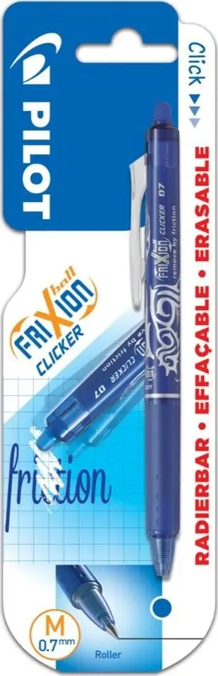 Stilolaps Pilot Frixion Ball, 0.7 mm, me bojë fshihet, i kaltër