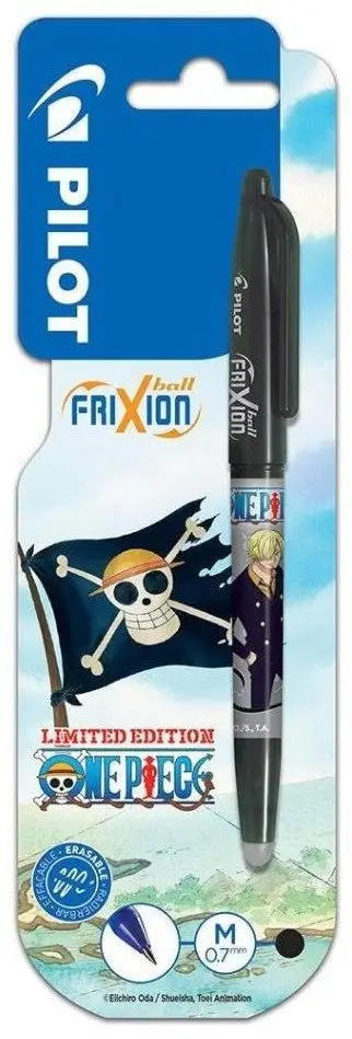 Stilolaps PILOT FriXion Ball 0.7 One Piece, bojë e fshishme, i zi