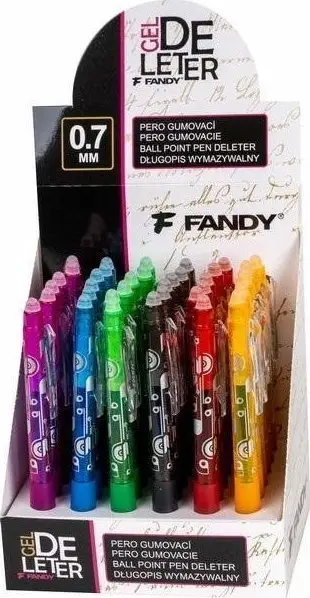 Stilolaps i fshirshëm FANDY Erasable Pen Candy, 0.7mm, bojë blu, MIX 36 copë
