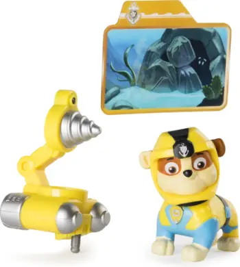 Figurë lodër Spin Master Paw Patrol Sea Patrol Deluxe Rubble, plastike, për fëmijë