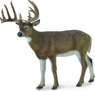 Figurine Breyer CollectA White Tail Deer, vinyl, 11cm, kafe - 1