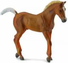Figurine Collecta Chestnut Foal Walking, mëz në ecje, ngjyrë gështenje