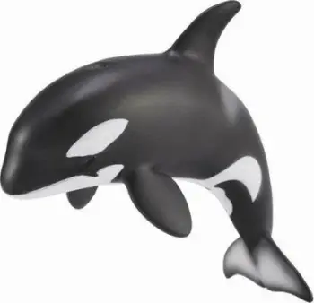 Figurinë Collecta Young Orca, plastikë, bardhë e zi